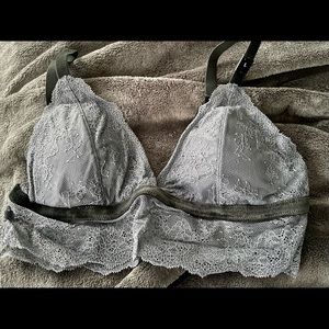 Victoria’s Secret 2 Gray Bralettes - Brand New w/ Tags SZ Large